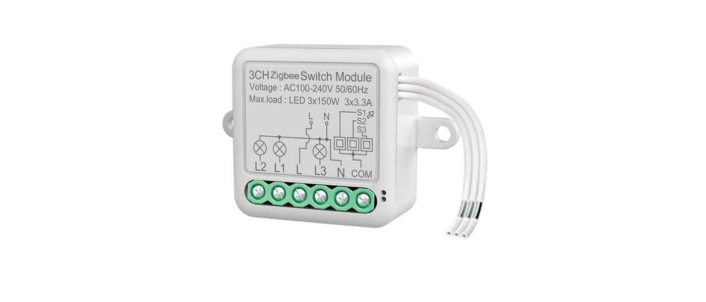 Реле 3-х канальное 3CH WI-FI SWITCH MODULE УМНЫЙ-ДОМ max3*150W max3*3.3A  IP20 SPF10518 в Мир Света - купить по лучшей цене